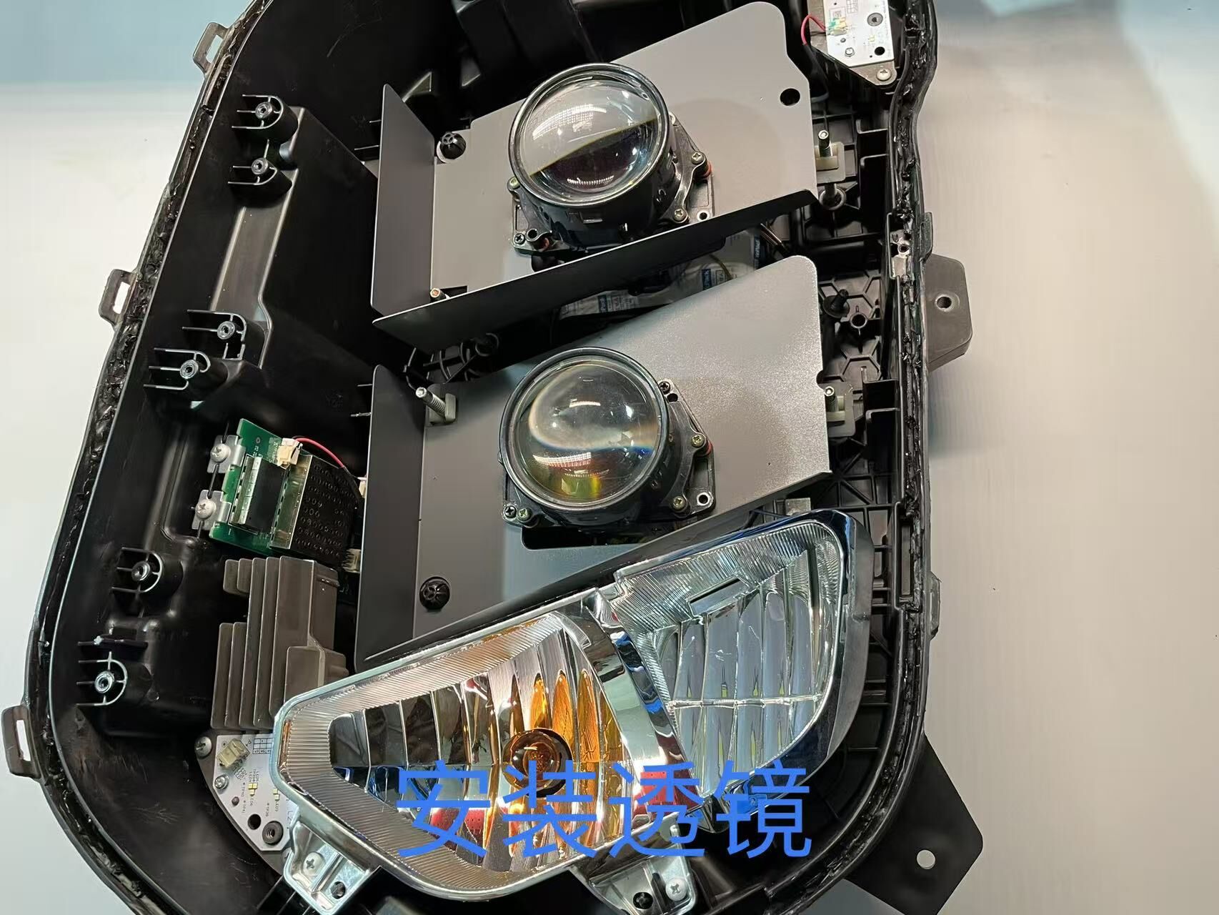 德州伟梵【23-25款解放J6G 解放J6PRO透镜支架】近光 远光 安装图解