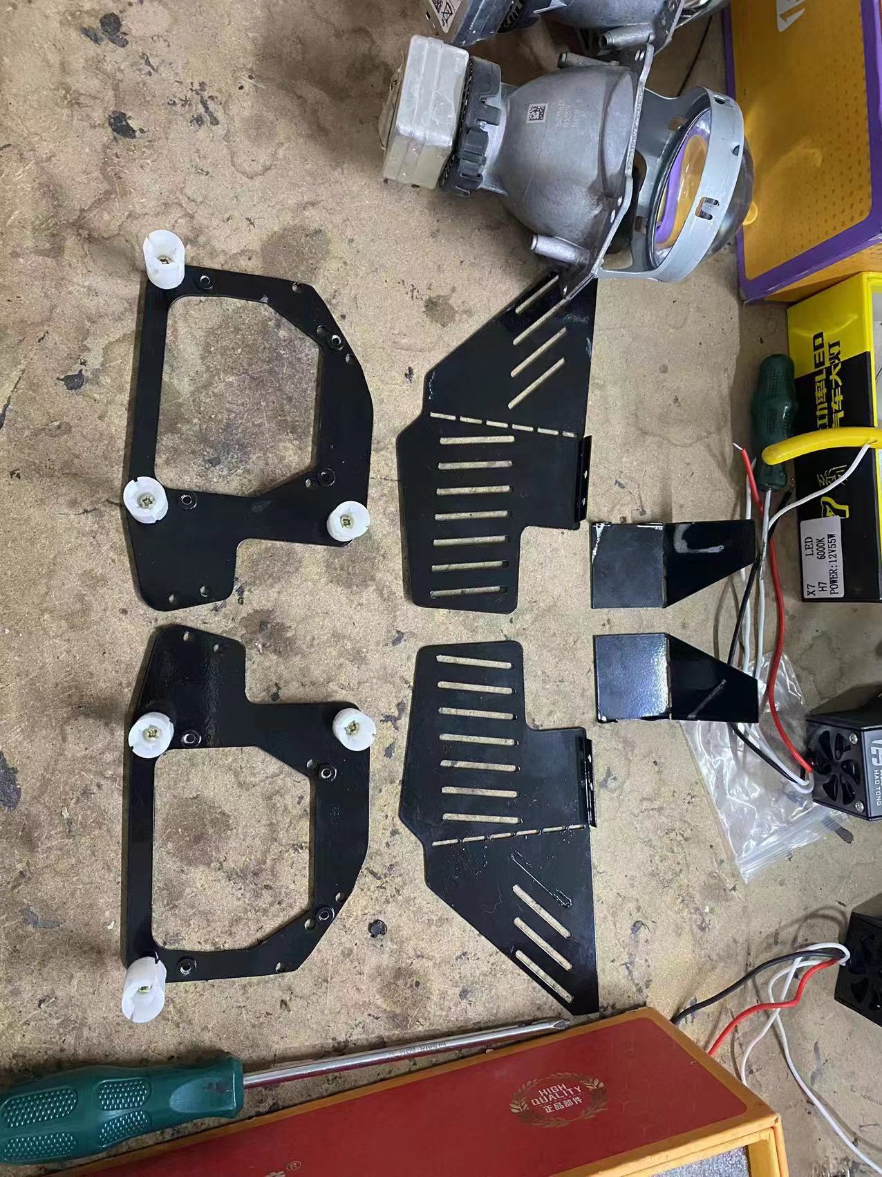 德州伟梵【捷达VA3透镜支架】安装图解