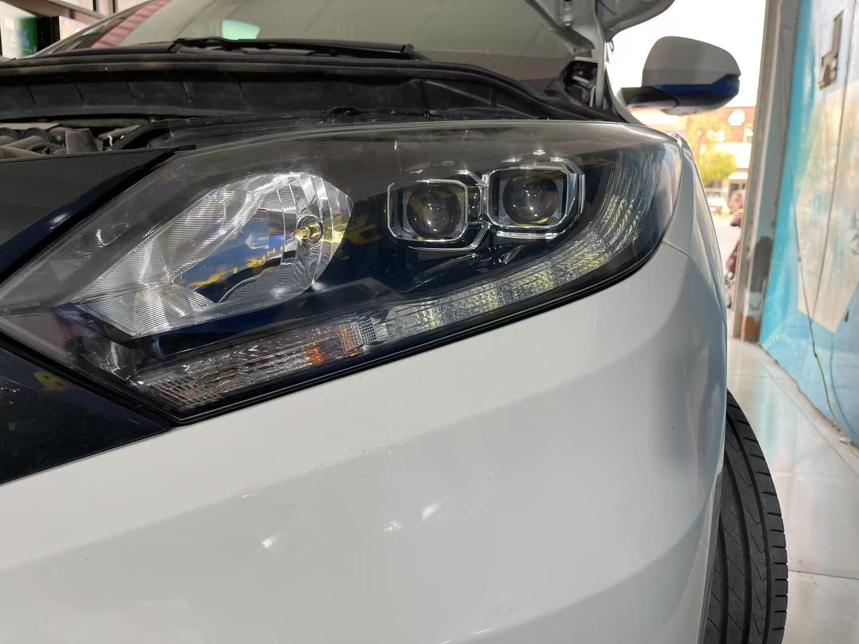 德州伟梵【17-18款本田缤智高配近光LED款 矩阵支架】 安装图解