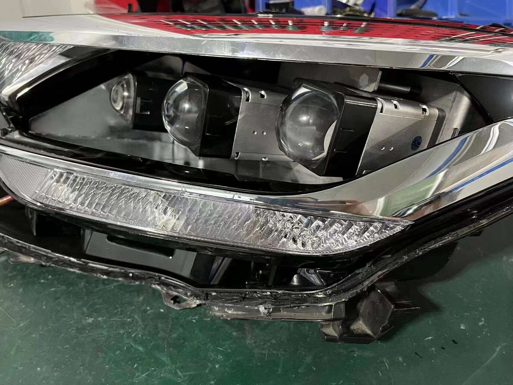 德州伟梵【21-23款 丰田奕泽IZOA  3矩阵支架】 安装图解