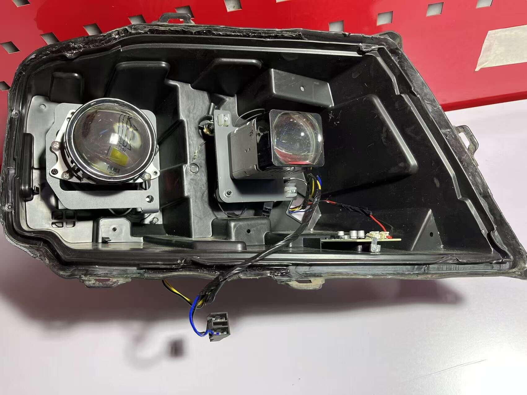 德州伟梵【18-23款 新海狮S 远程E5L 透镜支架】远光 近光 安装图解