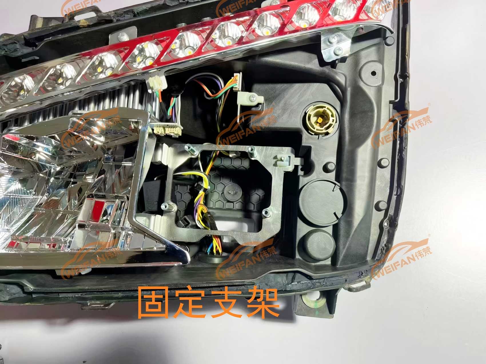 德州伟梵【23款 福田欧马可S3 LED款 近光支架】 安装图解