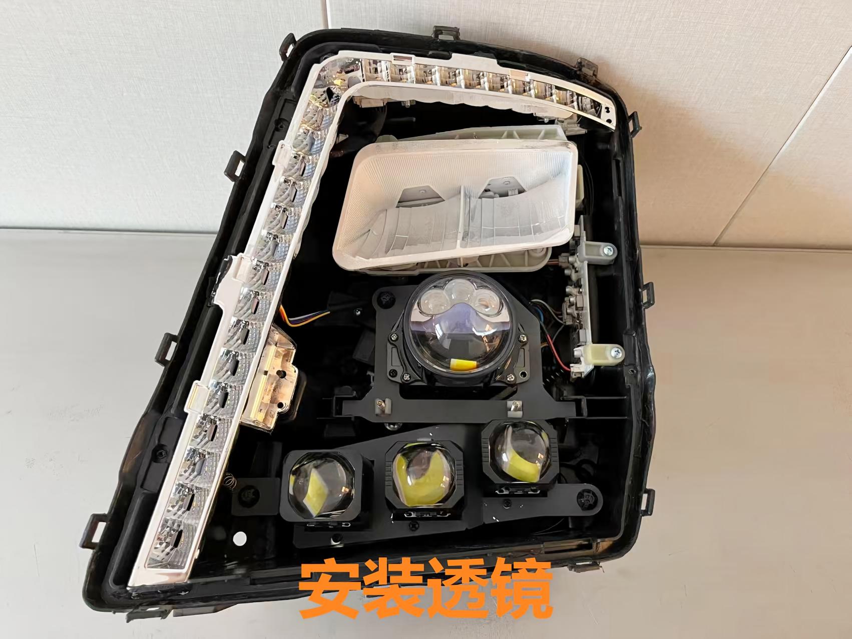 德州伟梵【19-25款德龙X5000 LED款 雾灯3矩阵支架】安装图解